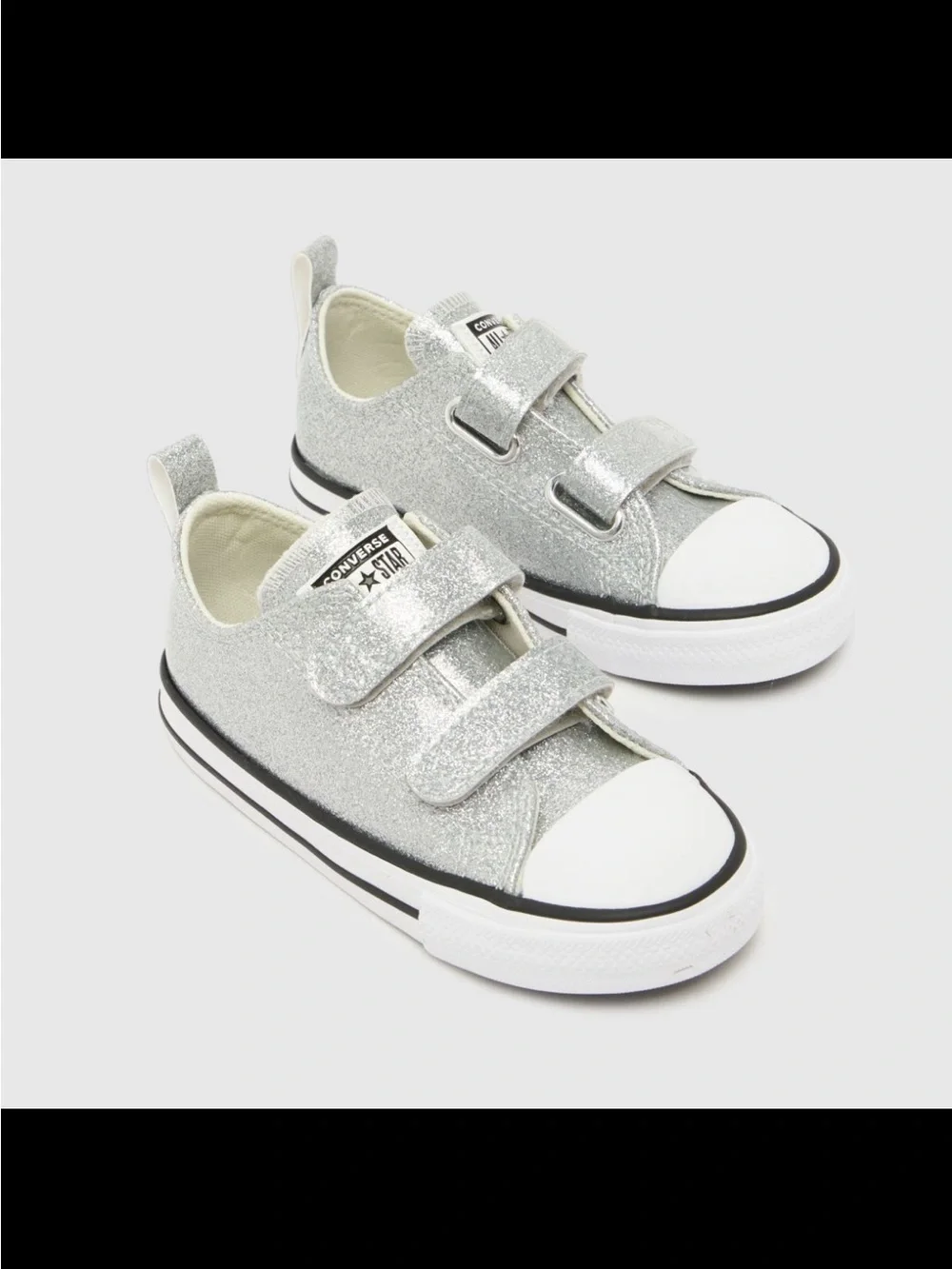 ✨ Converse All Star Silver Glitter Sneakers Toddler 7 ✨